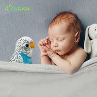 WQY GroceryShop 1 jouet pour perruche, 5,5 pouces (0-10 cm), jouet en peluche courte et douce pour enfants, bleu