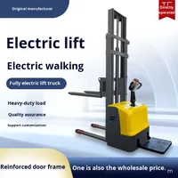 Livraison rapide gerbeur de palettes chariot élévateur électrique élévateur élévateur à palettes 1000kg 1500kg 2000kg gerbeur semi-électrique le moins cher