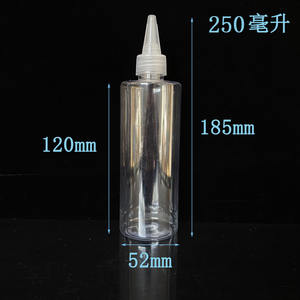 Flacon compte-gouttes en plastique transparent de luxe, vide, petit format, en PET, nouveau design personnalisé, pour emballage de soins de la peau - Product Image 5