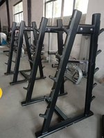 Support de Rangement Commercial Robuste pour Barres d'Haltères – Rangement Multi-Barres en Acier pour Équipement de Musculation en Salle de Sport