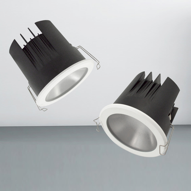 Modern Aluminum 12w 18w 25w Recessed Cob Led Downlight 36 Degrees Led Light Trim Gimbal Ceiling Downlight 220v Led Downlight