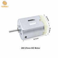 Motor Sikat 280 Berkualitas Tinggi 12V 24V untuk Mainan Elektrik dan Model DIY