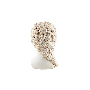 Custom Natural Concrete Woman Head Bust Statue Sculpture For Flower Pots &amp; Planters - Product Image 2