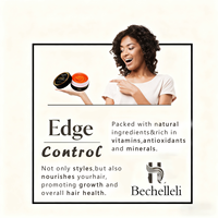 Pomade capillaire à l'huile de ricin naturelle de salon, conditionnement des cheveux abîmés, contrôle des bords, pomade coiffante pour hommes et femmes, logo personnalisé