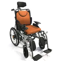 Folding Used Chair Folding Wheel Chair Good Selling Adjustable Folding Backrest Disabled Used Motor Electronic Wheel Chair With Footrest