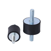 Isolateur de vibrations en caoutchouc personnalisé, type VV, double filetage mâle, fixation par bobine, amortisseur de chocs