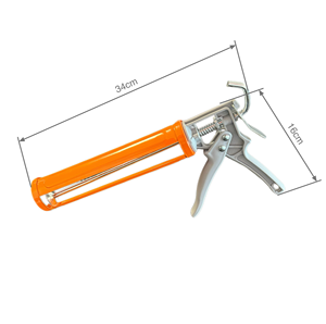 <span class=keywords><strong>Pistolet</strong></span> à calfeutrer en <span class=keywords><strong>silicone</strong></span> de qualité industrielle Baril en aluminium Poignée en plastique Application manuelle <span class=keywords><strong>Cartouche</strong></span> en vrac Excellent - Product Image 2