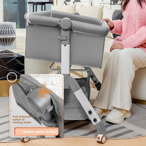 Cuna portátil <span class=keywords><strong>de</strong></span> lujo para guardería infantil, cama para dormir, tumbona para bebé recién nacido, cuna para niñas y niños - Product Image 5