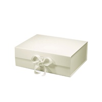 Boîte aux lettres d'emballage en papier cadeau d'abonnement en carton pliant de couleur personnalisée avec filiforme