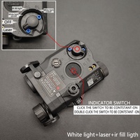 Boîte à piles tactique LWXC PEQ 15 avec laser vert, lumière blanche et lumière infrarouge, pointeur laser PEQ PEQ-15