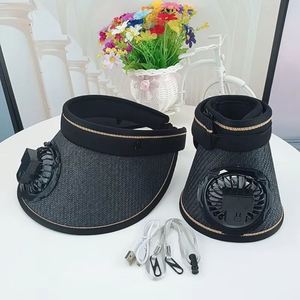 หมวกแก๊ปปีกกว้างกันแดดรุ่นใหม่ปี 2025 ขายดี ชาร์จ USB ได้ ปรับความเร็วได้ เหมาะสำหรับกิจกรรมกลางแจ้ง หมวกเบสบอลสำหรับผู้หญิงและผู้ชาย - Product Image 4