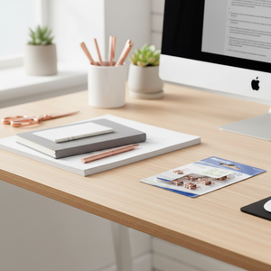 Mengfu oro rosa 19mm legante clip M-0119 5 Pack metallo metallo porta documenti in plastica segnalibri ufficio scuola di cancelleria fatta - Product Image 3