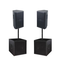 Speaker PA Aktif 15 Inch 1000W Loudspeaker Profesional Kabinet Kayu Lapis Kabel XLR Mono Audio KTV Bar Teater