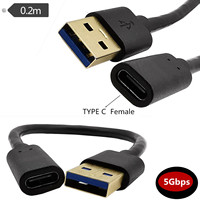 Câble d'extension USB 3.0, synchronisation de données haute vitesse, cordon de charge rapide 3A pour téléphone portable, ordinateur, appareil photo, imprimante, voiture, montre intelligente