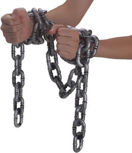 Fiesta de Halloween, cadenas de metal de plástico realistas, cadenas de decoración para casa <span class=keywords><strong>embrujada</strong></span>, rendimiento de Bar - Product Image 3