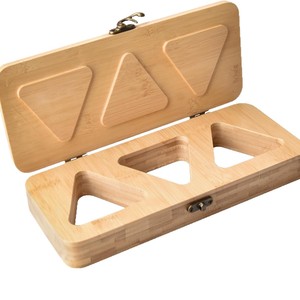 Molde de Madera para Bolas de Arroz Triangulares, 3 en 1, para Hacer Bento, Material de Bambú Natural, Apto para Lavavajillas - Product Image 2