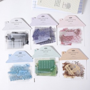 20 <b>Sheets</b> Per Pack Light Catching Islands Decorative <b>Sticker</b> Pack 20 <b>Sheets</b> Assorted Colors Checkered Pattern Paper Material Mat - Product Image 6