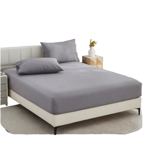 Sábana bajera a tierra al por mayor 95% algodón + 5% plata para lino 400TC Uso en hospitales y hoteles Promoción para todas las estaciones - Product Image 1