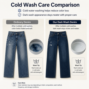 Jeans a Vita Alta e Gamba Larga in Denim Strappato per Donna, Stile Casual e Comodo, Lunghezza Intera, Blu, in Cotone, Stile Autunnale - Product Image 3
