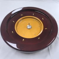 QINLONG Roue de Roulette Professionnelle en Bois Massif de Haute Qualité, 22 Pouces, Produit de Divertissement
