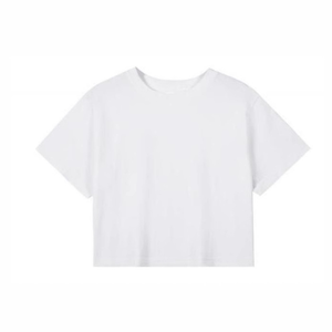 T-shirt court à manches courtes pour femme, 200 g, 100 % coton, couleur unie, tee-shirt basique, impression personnalisée - Product Image 2