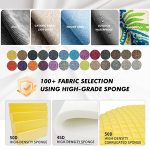 Подушка для скамьи Baiyi на заказ, стеганая, водонепроницаемая, с толстым наполнителем из пенопласта, съемная, моющаяся, для стульев и диванов, для улицы, индивидуальный размер - Product Image 2