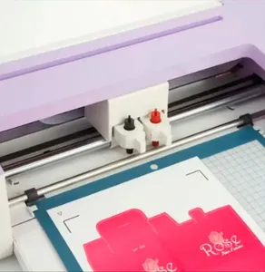 Plotter pemotong mini Cerdas Bluetooth nirkabel DIY, plotter pemotong pisau ganda vinil