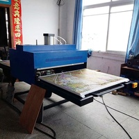 Nouvelle presse à chaud pneumatique semi-automatique grand format 100x120cm pour l'impression de vêtements et de t-shirts