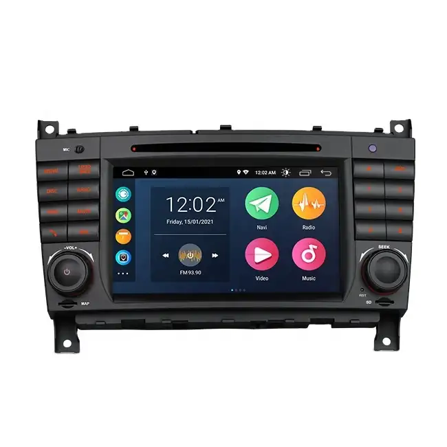 Xtrons 7 "Android 10.0 Xe GPS Hệ Thống GPS Cho Mercedes Benz W209 W203 W463, Xe Video DVD Player