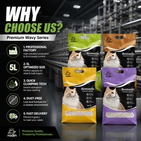 Litière pour chat en bentonite à forte absorption des odeurs, échantillons gratuits, parfum lavande, sans poussière, argile minérale de sodium, sable pour animaux, fournitures pour animaux de compagnie