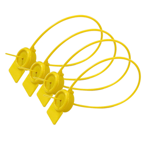 Étiquettes de sécurité en plastique à fermeture à glissière avec logo personnalisé SK1005P, échantillons gratuits, impression laser de <span class=keywords><strong>code</strong></span>-barres pour la logistique et les conteneurs - Product Image 1