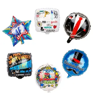 Ballons en aluminium pour fête des pères de 18 pouces, décorations de fête d'anniversaire, fournitures de fête d'anniversaire, cadeau pour papa