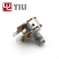 Potentiomètre rotatif à axe D R161G, réostat double, 6 broches