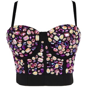 <strong>Sequins</strong> Crystal Diamond Shining Camisole Vest Tanks Camis Women's tank <strong>Tops</strong> <strong>Crop</strong> <strong>Tops</strong> - Product Image 3