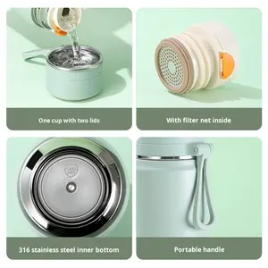 Gobelet en acier inoxydable au design moderne personnalisable mesure de la température cadeau scolaire tasse thermos pour hommes femmes étudiants - Product Image 4