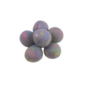 Boules en laine colorées de bonne qualité, faible MOQ, pour la décoration, bricolage, désodorisant, aide à la séchage, jouet pour chats, taille personnalisée, artisanat en laine du Hebei - Product Image 4