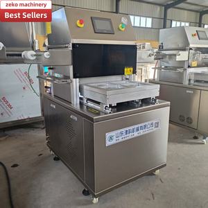 Machine de mise sous vide automatique pour barquettes de plats cuisinés, machine d'emballage sous film pour saucisses, <span class=keywords><strong>jambon</strong></span>, bacon, viande en conserve - Product Image 4