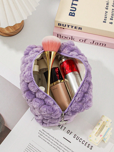 Sac de toilette en tissu doux et coloré, grande capacité, portable, fermeture éclair lisse, durable, mode, vente en gros OEM - Product Image 2