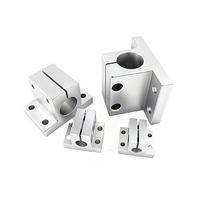 Support de bloc de fixation à double alésage CNC sur mesure en aluminium 6061, support de serrage double axe, taille personnalisée disponible