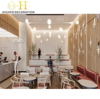 Diseño de Interiores para Cafeterías - Servicio de Renovación de Cafés Comerciales Personalizados (Decoración Rústica Moderna para Tiendas de Café)