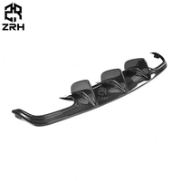 Diffuseur de pare-chocs arrière en fibre de carbone pour Mercedes Benz Classe C W204 2008-2011 Diffuseur arrière