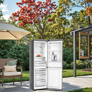 KD-318RWCP grand réfrigérateur sans gel à double porte à économie d'énergie pour la maison <span class=keywords><strong>ou</strong></span> l'hôtel congélateur inférieur avec <span class=keywords><strong>dégivrage</strong></span> <span class=keywords><strong>automatique</strong></span> - Product Image 1