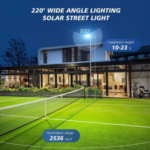 OEM Commercial Integrated Solar LED Street Lights MPPT IP65 100W <b>Battery</b> All One 6000K Daylight Theme Park Waterproof 2-Year NJ- - Product Image 3