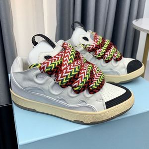 Men's Top Quality Retro <b>Board</b> Shoes Designer LANV Thick Tongue Colorful <b>Matching</b> Casual Leather Bread Sneakers - Product Image 5