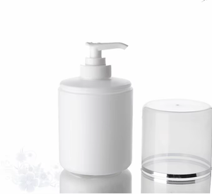 Bouteilles à pompe sans air en HDPE personnalisées avec logo, 250-500 ml, crème UV, contenants sous vide blancs, pots en plastique vides portables - Product Image 6