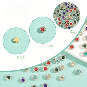 Fabbrica diretta a doppio strato di girasole Torus artiglio eco-friendly perlina di vetro per fai da te borsa per scarpe accessori per abbigliamento - Product Image 4