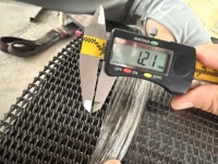 Bande de cuisson métallique en maille roulée de qualité industrielle durable Z47 Z47R pour four à tunnel de cuisson de biscuits