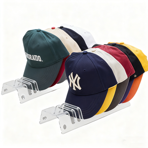 איכות גבוהה אישית ידידותית לסביבה 4 מ "מ עבה נייד שקוף כובע בייסבול אקריל עם 12 מדפים אחסון - Product Image 2