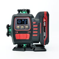 Niveau laser vert auto-nivelant à 16 lignes avec télécommande, rechargeable, outil laser de construction multi-lignes