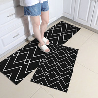 Tapis de cuisine antidérapant en PVC, imperméable à l'eau, personnalisé, tapis de sol, ensembles de tapis de cuisine antidérapant